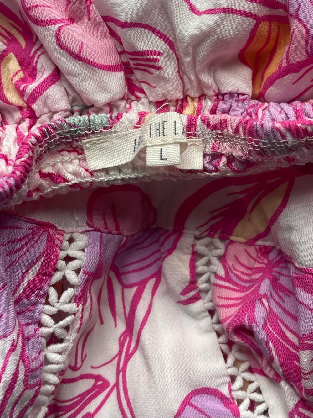 Anthropologie Abel the Label Azalea Maxi Dress Pink Floral Open Back Large - Picture 5 of 8